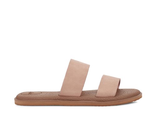 Sanuk Yoga Gora Leather - Sanuk Slides Womens Rose - Philippines XEUIFT325